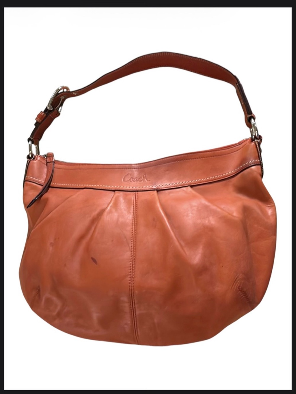 Vintage Y2K Coach Soho pleated leather hobo shoulder bag Women’s purse